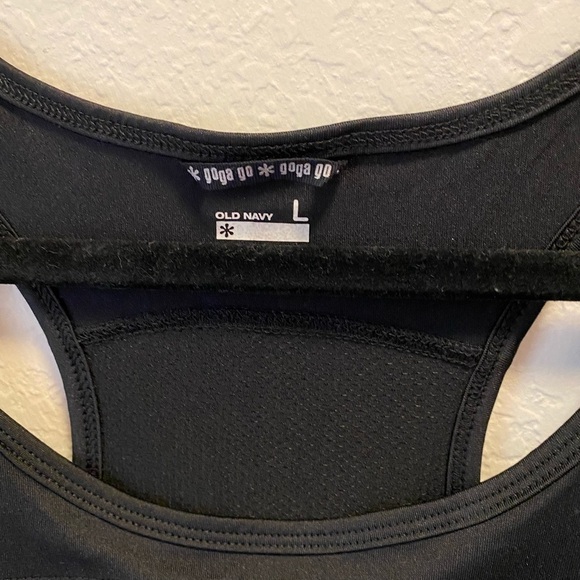 Old Navy Black Active Tank Top Size L New Without Tag - Picture 6 of 6
